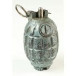 British No 36 Grenade. Filler plug marked 'Z-WD' Makers mark present to body. Aluminium base plug