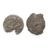 Ancient British, Celtic, bronze unit of the Catuvellauni of Tasciovanus, VARLAMIO type, Spink 247,