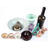 Ceramics & glass. A collection of thirteen items, including oriental porcelain, a 'Picton Castle'