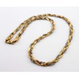 18ct Gold Plaited Necklace length 17 inches weight 17g