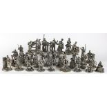 Thirty-nine pewter figures by 'English Miniatures', depicting numerous professions / trades,