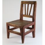 Small child's wooden chair, looks Victorian