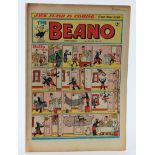 Beano comic, no. 452, 1951, first ever appearance of Dennis the Menace, duotone illustrations,