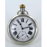 Gents open faced pocket watch circa 1910, movement signed Reid & Sons, screw back inscribed N.E.R