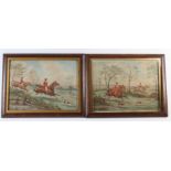 After Henry Thomas Alken, Senior (1785-1851). Four watercolours, depicting hunting scenes, each