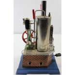 Wilesco D45 live steam stationary engine, height 30.5cm approx.