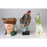 Two Royal Doulton figurines, comprising Carpet Seller (HN1464) & Sarah (HN3852), together with a