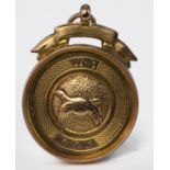 9ct Gold Clay Pigeon Fob Open Scottish Clay Pigeon Championship 1929 won by D. Campbell weight 10.