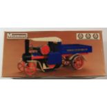 Mamod SW1 blue live steam wagon, length 39cm approx., contained in original box