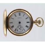 Waltham full hunter gents pocket watch, serial number 6198576 thus dating it between April 1894 -