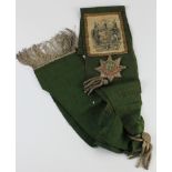 Victorian 'Ancient Order of Foresters' sash, length 118cm approx.
