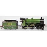 Bassett Lowke green O gauge 1927 Duke of York locomotive & tender