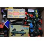 Cars. A collection of plastic & diecast model cars, makers include Merit, IMC, Britains, Matchbox