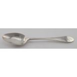 Dundee silver, Celtic point pattern teaspoon c. 1800 by Edward Livingstone. Weight 12.2g. Marks -"EL