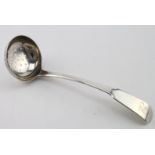 Montrose silver, oar pattern, sifter ladle, c 1820 by John Glenny. Weight 26g