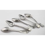 Five silver Edinburgh teaspoons hallmarked JF Edinburgh 1814. Weight 2oz approx.