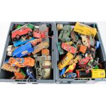 Large collection of play worn diecast models, mostly Dinky & Corgi & Matchbox (sold as seen)