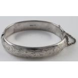 Charles Horner silver bangle hallmarked CH Chester 1961. Weight 1 oz approx.