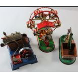 Wilesco. Three Wilesco models, comprising live steam stationary engine, ferris wheel (boxed) &