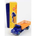 Dinky Toys Leyland Comet Lorry (no. 417), blue cab & chassis with yellow back, contained in original
