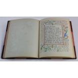Canterbury interest. Late Victorian album, containing numerous watercolours, poems etc., bound in
