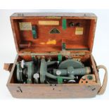 Hilger & Watts Ltd theodolite (no. 81352), contained in original oak fitted case