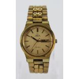 Gents Omega Geneve automatic wristwatch circa 1975/6 (serial number 39399022), the gold dial with