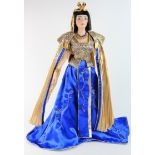 Large queen of the Nile doll by Franklin Mint, contained in original box (sold as seen)