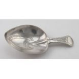 Silver, Georgian, Caddy spoon. Maker - J. Taylor, Birmingham, 1807