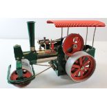 Wilesco D365 Dampfwalze live steam roller traction engine (Old Smokey), length 33cm approx.,