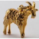 9ct Gold Goat Charm weight 5.0g