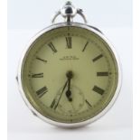 Gents silver open face pocket watch, hallmarked Birmingham 1901, movement signed Am Watch Co.