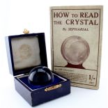 Two Worlds Magic Crystal Ball, circa late 19th century, with original instructions, contained in