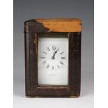 Brass five glass carriage clock, by Searle & Co. (Lombard Street), circa late 19th to early 20th