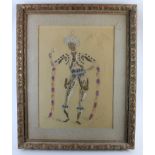 Oliver Messel (1904-1978). watercolour & pencil costume design drawing, depicting a gentleman in