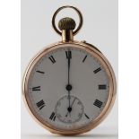 9ct Gold Gents Presentation Pocket Watch inscribed Presented to P.C. James Auchanachie by the