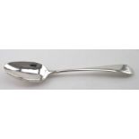 George III silver Old English pattern, tablespoon. Maker - John Deacon, London, 1785 (incuse