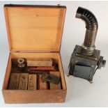 Magic lantern with a quantity of lantern slides