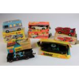 Dinky and Corgi Toys. A collection of diecast toys, comprising Dinky Supertoys (no. 988), boxed;