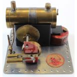 Bowman Models M158 live steam stationary engine, 14cm x 13cm approx., contained in original box