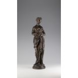 C. Vernet. French bronze sculpture, circa 19th century, depicting a classical female figure