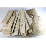 Large quantity of vellum and paper deeds, indentures & documents, circa 19th century