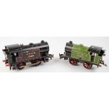 Two Hornby O gauge clockwork locomotives, nos. 2586 & 460, sold as seen