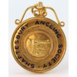 9ct Gold Shaftesbury Anglian Society Fob weight 12.6g