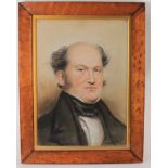 An original pastel drawing of a Victorian gentleman, framed & glazed, image size 49cm x 35cm