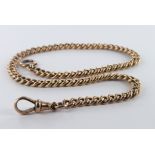 Hallmarked 9ct Gold pocket watch chain, length approx. 33cm and weighing 28.1g