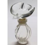 Lalique scent / perfume bottle (some damage), height 7cm approx.