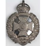 Badge - Rifle Brigade Officer’s 1905 silver hallmarked Pouch Belt Plate made by J & Co. (Jennens)