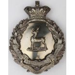 Bedfordshire Regt. 3rd. Vol. Battn. original Victorian Pouch belt plate/ badge. 4 screw posts to the