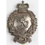Badge - The Royal West Kent Regt. 4th Volunteer Battn. Original silver plated Victorian Pouch Belt